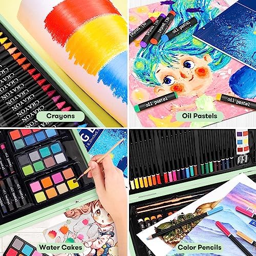 iBayam 150-Pack Deluxe Art Set – Drawing, Painting & Coloring Kit
