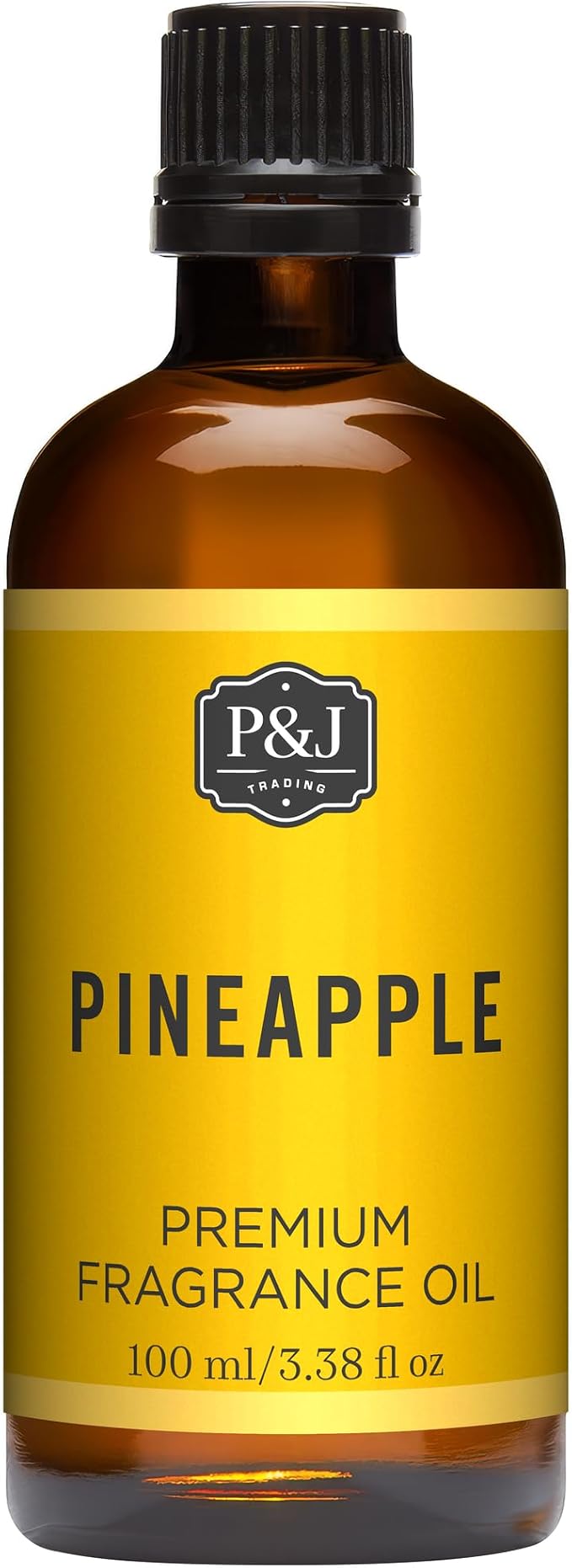P&J Fragrance Oil | Pineapple Oil 100ml - Candle Scents for Candle Making, Freshie Scent, Soap Making Supplies, Diffuser Oil Scents