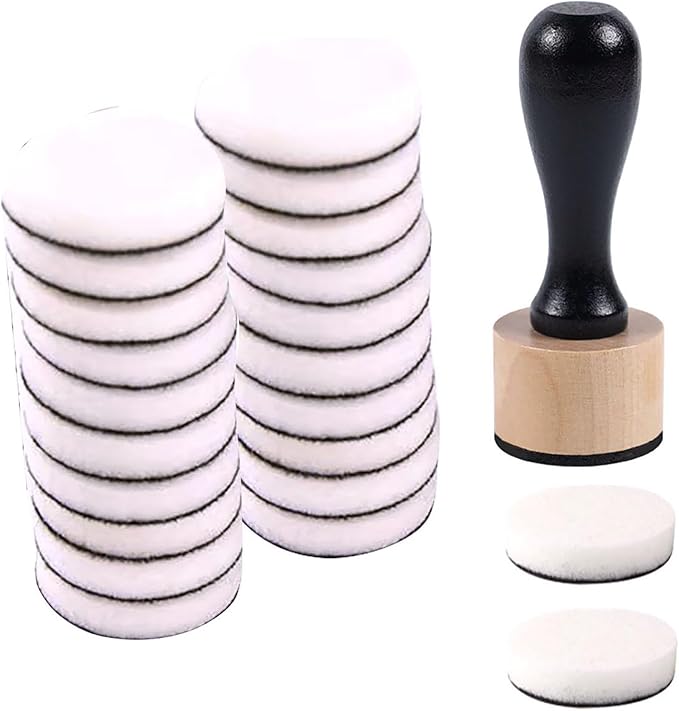 23 Packs Mini Ink Blending Tool Set, 1 Mini Applicator Tools and 22 Replacement Foam Pads for Scrapbooking Painting Drawing Art SuppliesInk Tools and More (1 Blending Tool +22 Foams)