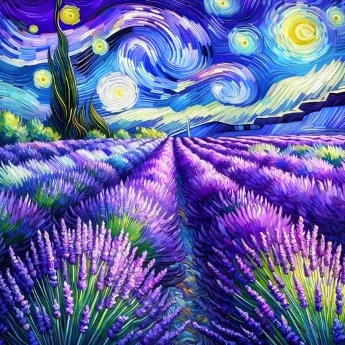 VeGuude Diamond Art Kits for Adults Starry Night 5D Diamond Painting Kits