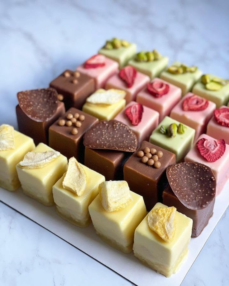 Square Silicone Mold 30-Cavity, 1.2" Square Cube Molds for Chocolate