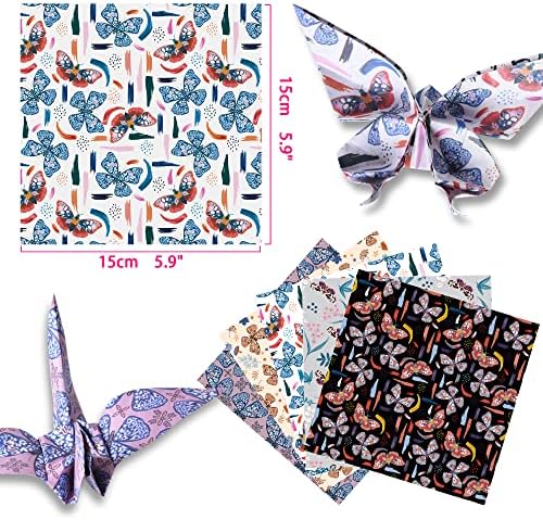 Origami Paper 6x6" Double Sided 50 Sheets 10 Colors Origami Kit,Craft Paper