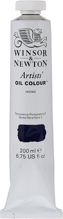 Winsor & Newton Artists' Oil Paint, 200ml Tube, Indigo