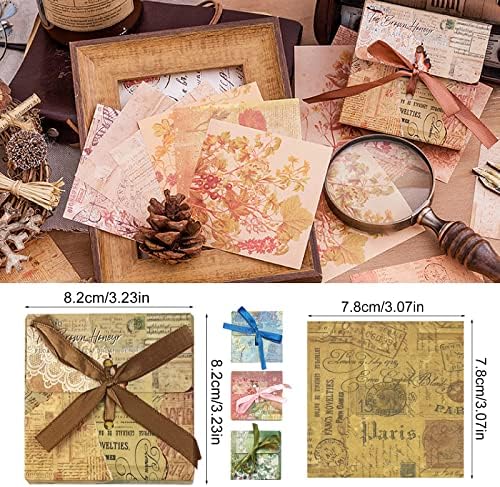 400 PCS Vintage Scrapbook Paper DIY Journaling Supplies Decorative Paper Aesthetic Stationery Scrapbooking Paper or Journals Junk Journal Planners Picture Frames Album Crafts