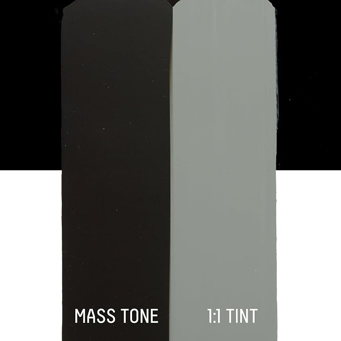 Liquitex BASICS Acrylic Paint, 4-oz Tube, Ivory Black | Medium Viscosity, Satin Finish, Lightfast, Fine Art Pigments, Range of Opacities, Easy Blending