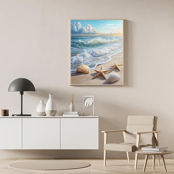 Diamond Art Kits for Adults Beach Diamond Painting for Adults 12x16inch