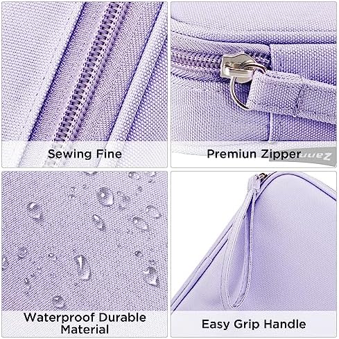 Zannaki Big Capacity Storage Pouch Marker Pen Pencil Case Simple Stationery Bag Box Art Tool & Sketch Storage Boxes for Bullet Journal Middle High School Office College Student Girl Women Adult Teen