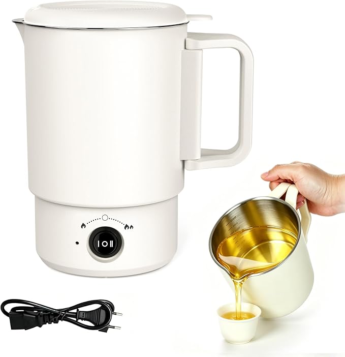 Electric Wax Melting Pot for Candle Making with Pour Spout for Beginners | Wax Pot for Candle Making,800ML Wax Warmer Suitable for Parent-child DIY Adults Works with Various Wax Materials