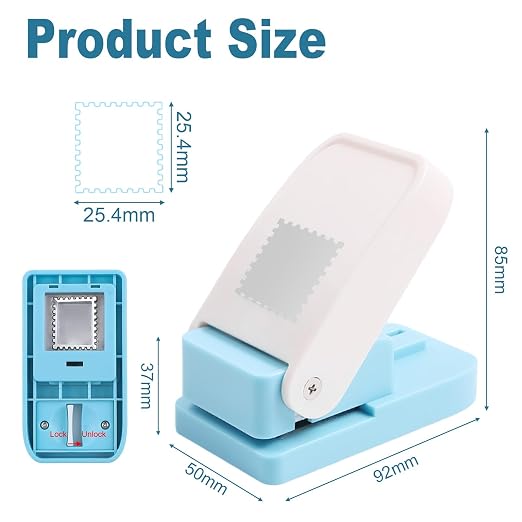 1X1inch Rectangular Postage Stamp Puncher