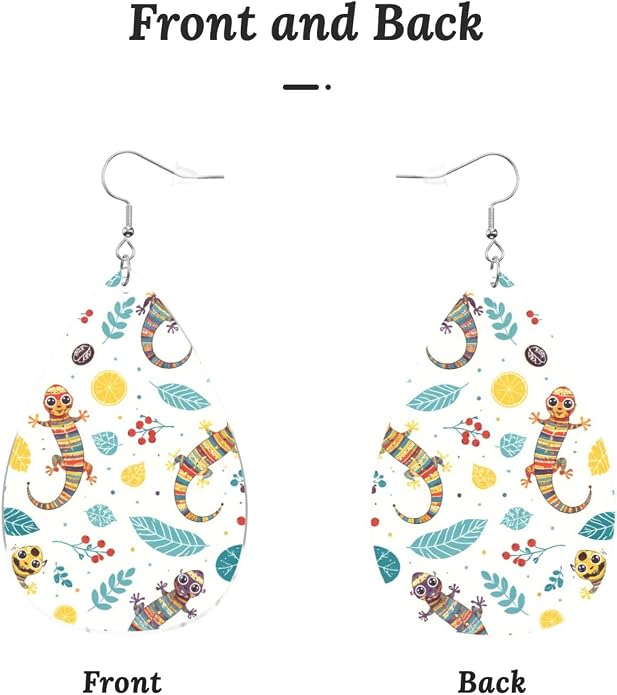 Math Formula Equation Black Drop-Shaped Earrings 2.2 x 1.5 Inches