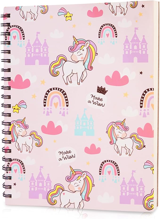 conda 8.5 x 11 Inch Sketchbook, Top Spiral Bound Sketch Pad, 100 Sheets (68 lb/100 GSM), Durable Acid-Free Sketch Paper, Drawing and Sketching Paper for Kids Adult Beginners