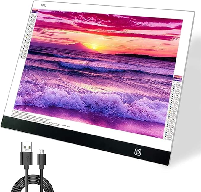 A3S Light Pad for Diamond Painting, Diamond Art Light Board, USB Powered