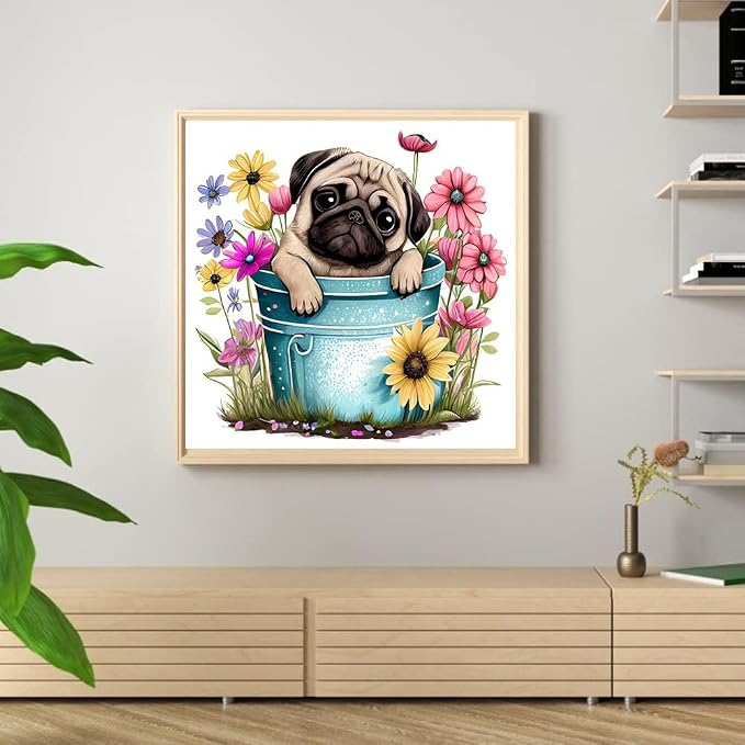 Benjenes Dog Diamond Art Kits for Adults, Diamond Painting Kits