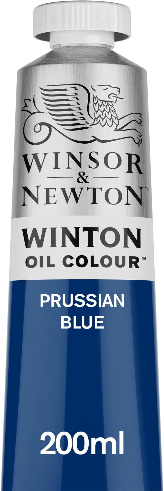 Winsor & Newton Winton Oil Color, 200ml Tube, Prussian Blue | High-quality pigments, Durable, Lightfast, Permanent, Uniform Consistency, Great Pigment Load