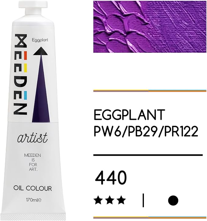 MEEDEN Artist Grade Oil Paint: Eggplant - 170ml/5.7oz Tube | Professional Art Paints and Supplies for Canvas Painting