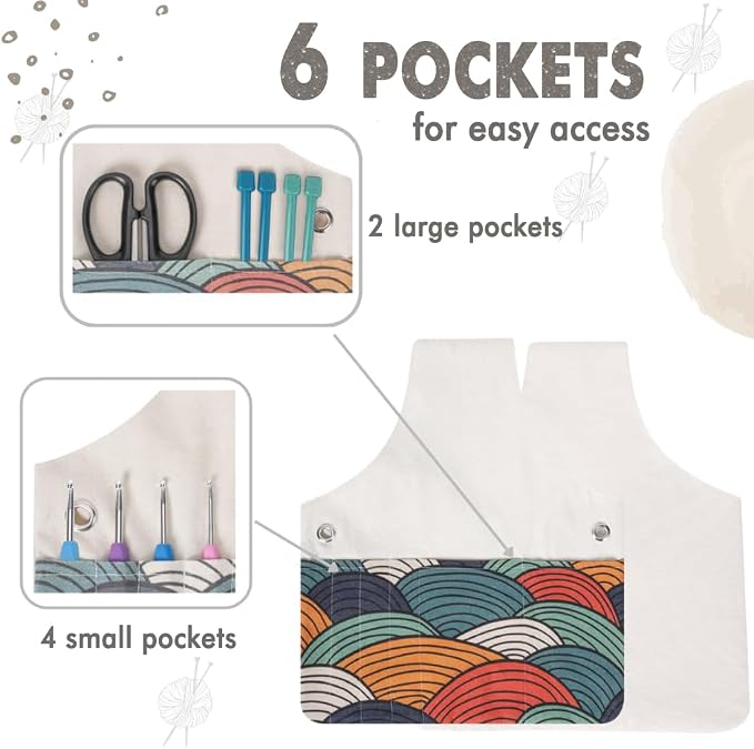 TOGETRUE Yarn Bag, Knitting Crochet Tote Bag, Yarn Storage Bag Organizer