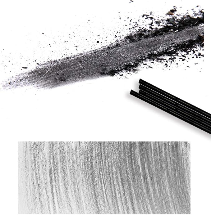 3 Pack Soft Medium Hard 4.0mm Charcoal Lead Refills Mechanical Pencil Lead Professional Artist Sketch Pencil Refills Automatic Graphite Pencil Lead Refills for Students Drawing Sketching Art Supplies