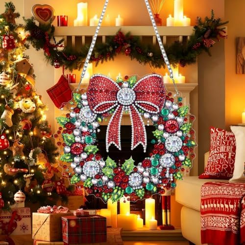 Christmas Hanging Diamond Art Kits for Adult DIY Diamond Painting Kit