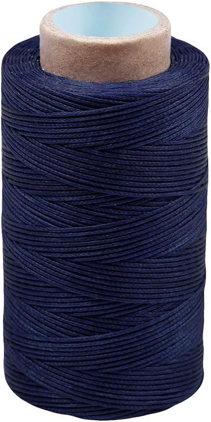 284Yards Waxed Thread for Leather, 0.8mm Waxed Linen Thread, Wax String | Waxed Thread for Bookbinding, Upholstery Thread Heavy Duty, Wax String for Leather Craft DIY/Bookbinding/Shoe Repairing