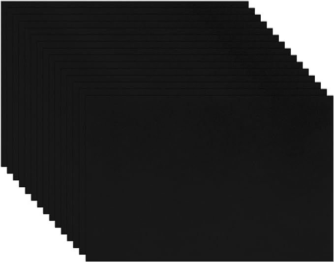 Guakicae 60 Sheets Black Cardstock 4 x 6 Thick Paper 110lb