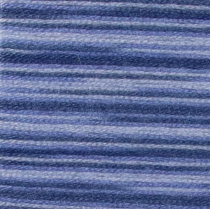 KCS Big skeins of 25 Meters Size 25 Color Variegated Cross Stitch Stranded Threads,6 skeins,4235