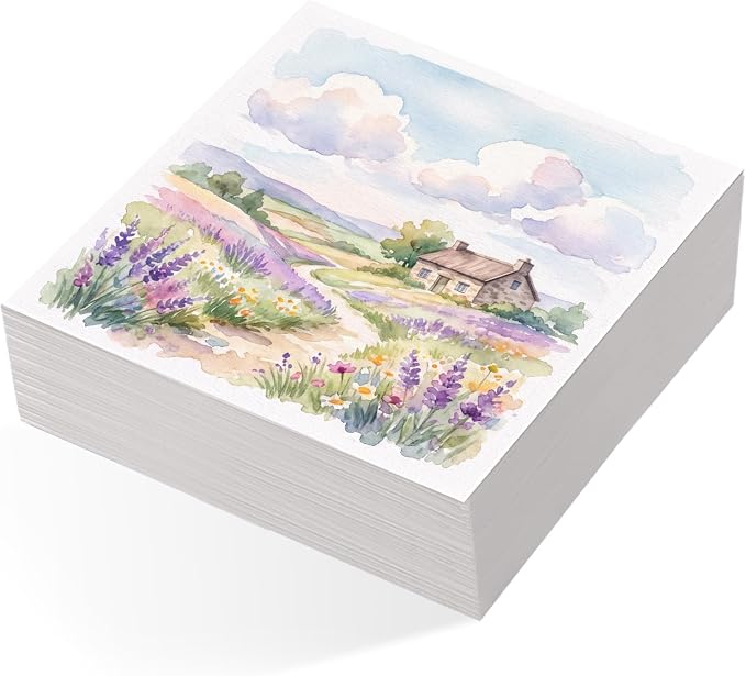 80 Sheets Square Watercolor Paper 4 x 4 Inch, White Water Color Paper