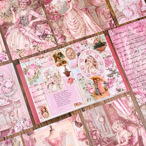 Scrapbooking Supplies Kit, Vintage Junk Journal Supplies,Cute Scrapbook Kit