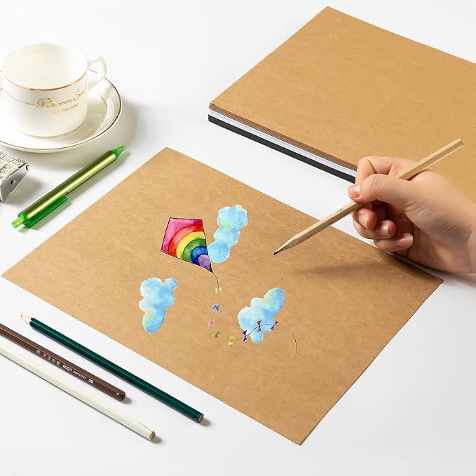 20 Sheets Blank White Thick Paper Cardstock, 8.5 x 11 inches