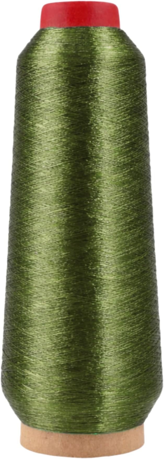 Mandala Crafts Metallic Olive Green Embroidery Floss for Sewing, 3281 Yard Spool