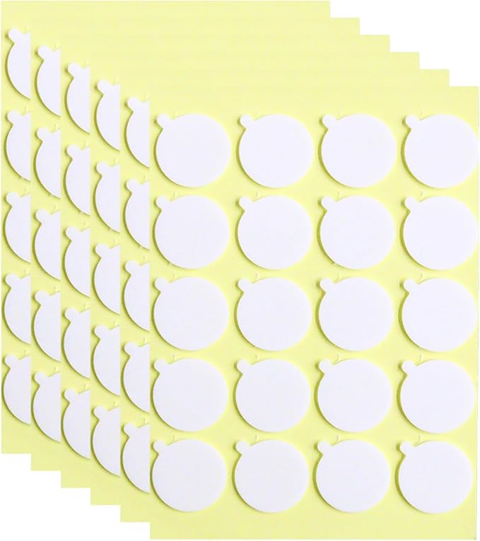 120Pcs Candle Wick Stickers, with Tail | Double-Sided, Easy to Peel, Heat Resistance, Ideal for Candle Wick Securing, DIY Candle Making, Home Craft