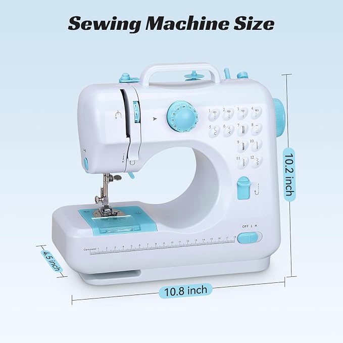 Ninonly Electric Sewing Machine for Beginners 12 Built-in Stitches