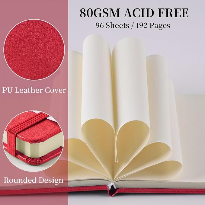 5x5 Pocket Sketch Book,80gsm Hardcover Art Sketchbook for Drawing Journal