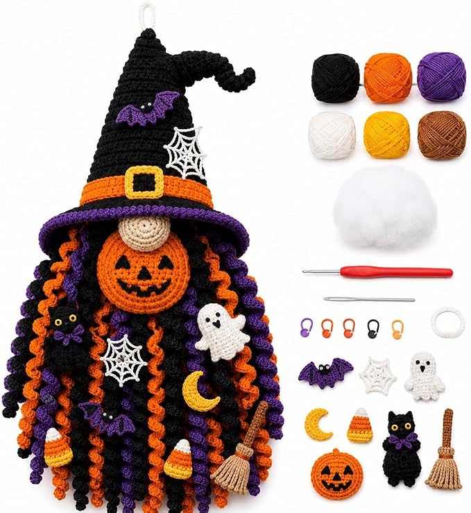 DIY Seasonal 3D Crochet Door Hanger Kit Collection, Handmade Wall Hanging