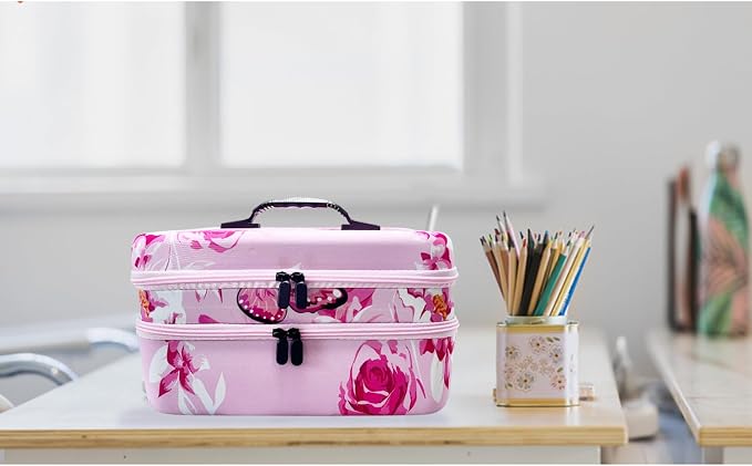 240 Slot Diamond Painting Storage Containers | Pink 240-slot storage box with tools & accessories for diamond art