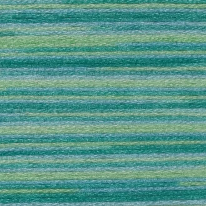 KCS Big skeins of 25 Meters Size 25 Color Variegated Cross Stitch Stranded Threads,6 skeins,4040
