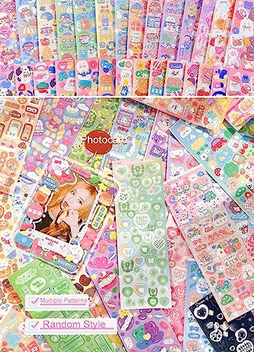 100 Sheets Stickers Deco Stickers,Photocards Journaling Anniversary Family Photo Album Arts Crafts Scrapbooking