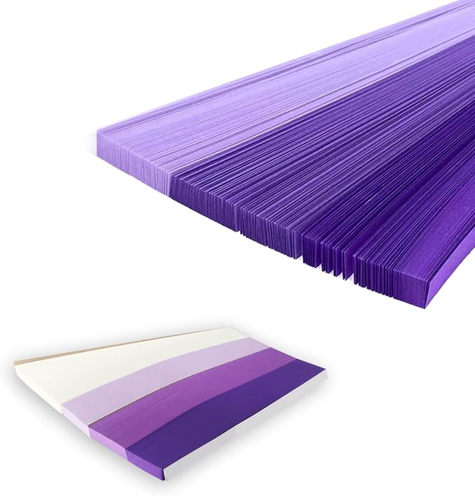 Star Folding Strip Colored Paper Star Handicrafts Folding (Purple Gradient (1350 sheets)