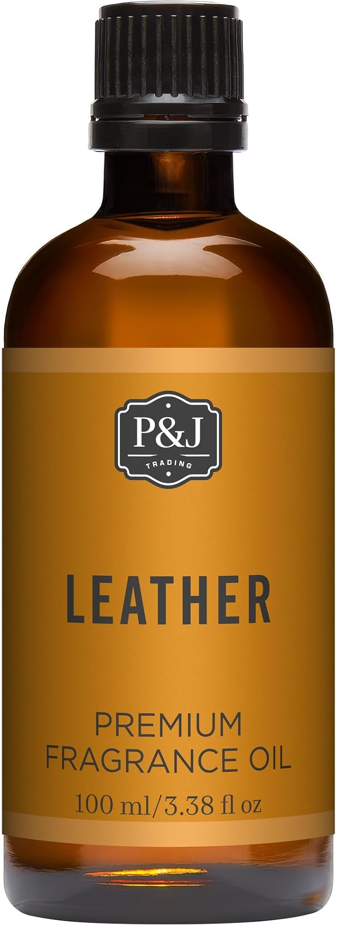 P&J Trading - Leather Scented Oil 100ml - Fragrance Oil for Candle Making, Soap Making, Diffuser Oil