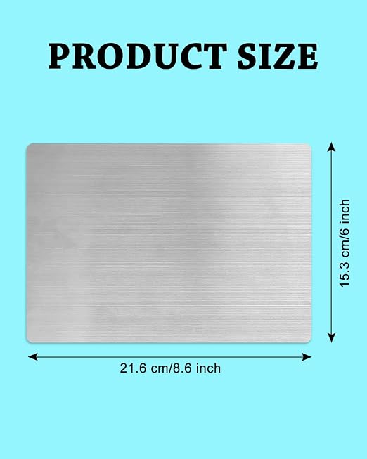 UCEC 1Pc 8.5x6in Metal Adapter Shim for Die Cutting & Embossing Machine | Durable Stainless Steel Metal Adapter Shim for Thin Dies, Card Making & Scrapbooking Crafts, 8.5x6in (216x153mm) Size, 1 Pc