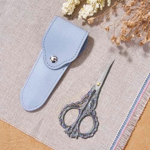 Embroidery Scissors,4.6" Sharp Tip with Premium Leather Sheath