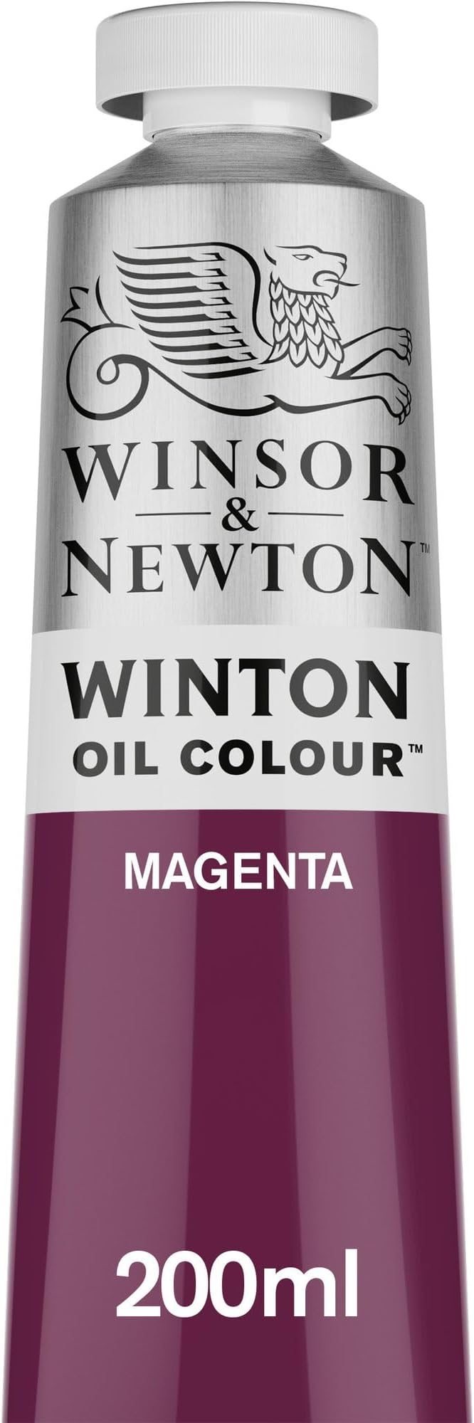 Winsor & Newton Winton Oil Color, 200ml Tube, Magenta | High-quality pigments, Durable, Lightfast, Permanent, Uniform Consistency, Great Pigment Load