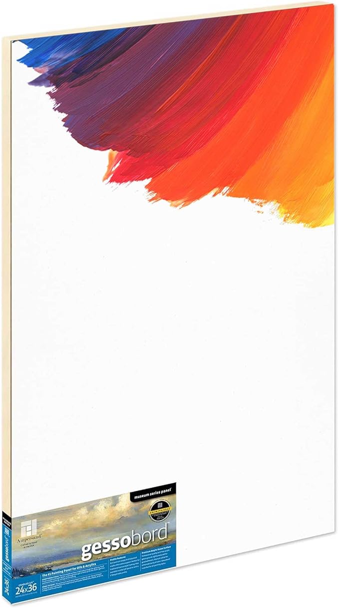 Ampersand Gessobord | 24x36 | 1.5" Cradled | Oil & Acrylic Painting Panel
