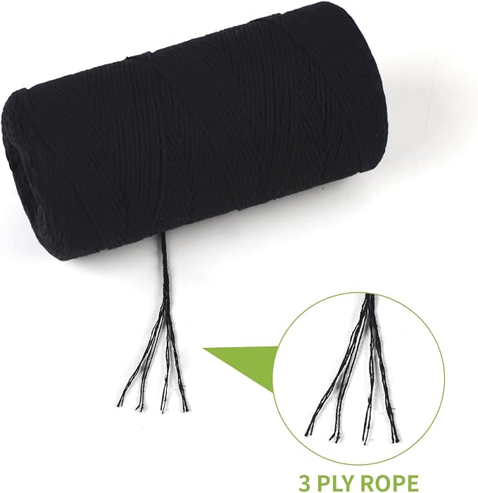 Joyberg Cotton Twine: 984 Feet / 300 Meters - Gardening & Crafts String Thin Threadcord