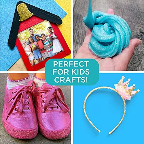 Horizon Group USA Assorted Glitter Pack - 90 Pieces, Fine, Neon, Shapes, Foil & More, Great For Resin, Arts & Crafts, DIY & School Supplies