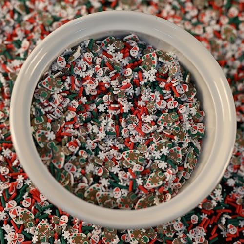 LIKETURE Fake Sprinkles 110g Fake Christmas Sprinkles Non-edible Craft Sprinkles Faux Sprinkles for Crafts Plastic Sprinkle Decoration Slime Sprinkles Slime Add Ins Shaker Card Filler(Black)