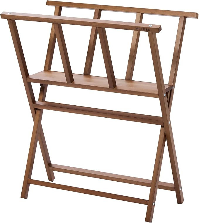 MEEDEN Art Storage Print Rack: Folding Beech Wood Display Rack for Artwork