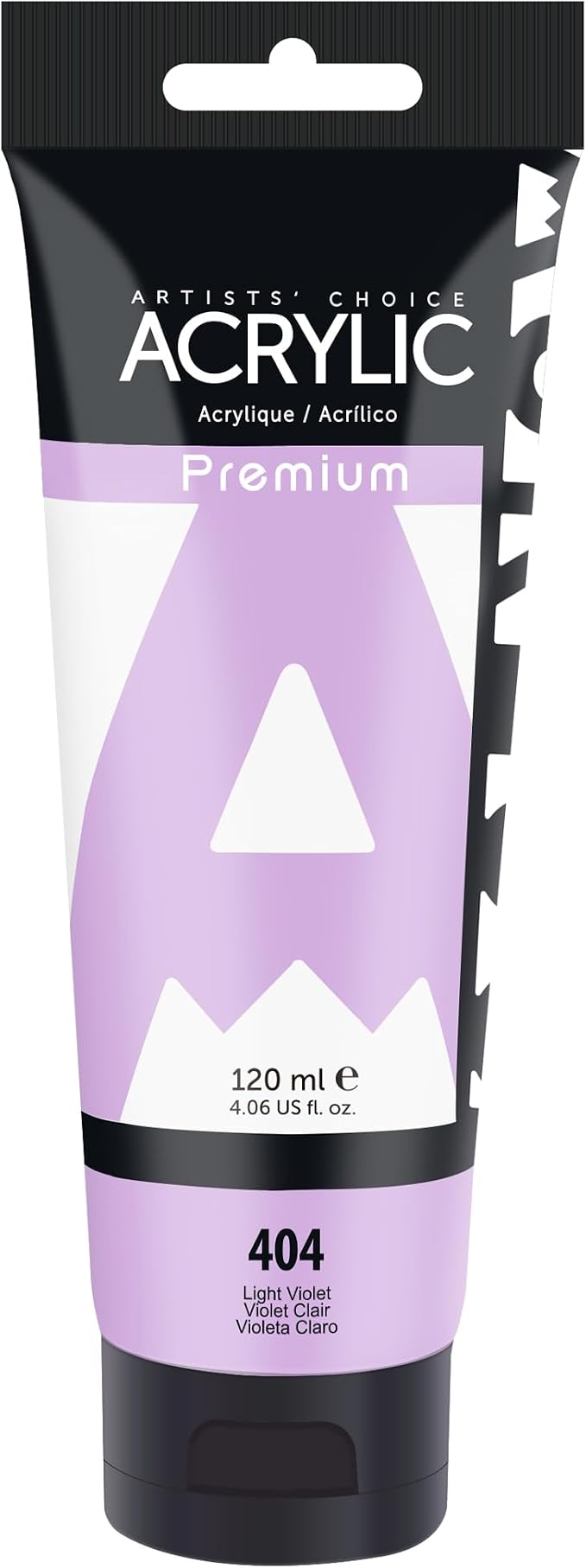 AUREUO Light Violet Acrylic Paint, 4 Fl Oz / 120ml Single Tube, Rich Pigment Art Craft Paints for Canvas, Rocks, Wood, Ceramic, Fabric - Art Supplies for Beginners, Professionals, Artists