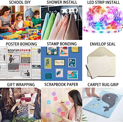 P7yaumy 300LSE Double Sided Tape 2in x 36ft, Removable Heavy Duty Tape | Double Sided Mounting Tape For Scrapbook, Transparent Adhesive Sticky Tape For Picture Hanging Strips, LED Strips, Art Craft