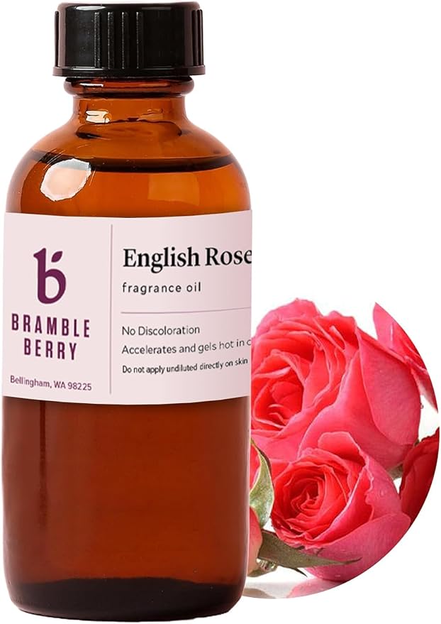 Brambleberry English Rose Fragrance Oil | Rose for Soap, Lotion, Scrub