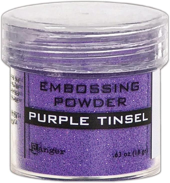 RANGER INDUSTRIES EMBOSSING POWDER PURP TINSL, us:one size, Purple Tinsel